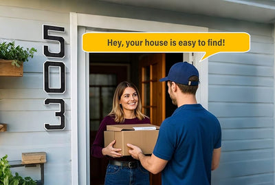 Solar-Powered House Numbers 9-Inch