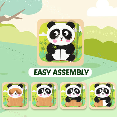 Montessori Learning Wooden Puzzle Set