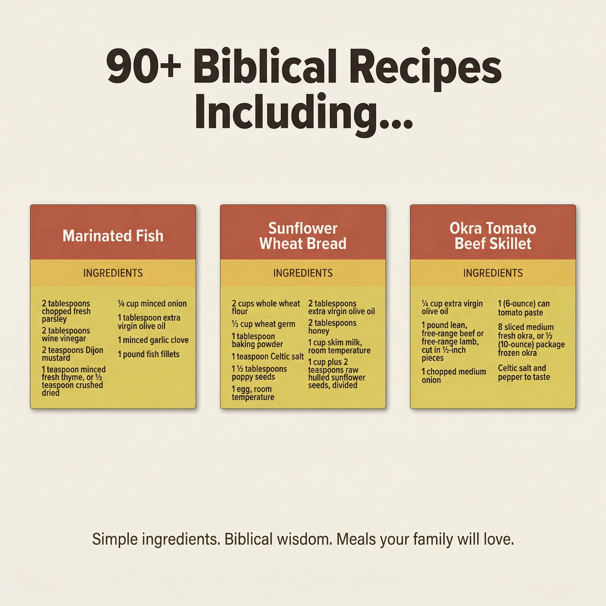 What Would Jesus Eat Cookbook: Eat Well. Feel Great. Live Longer.