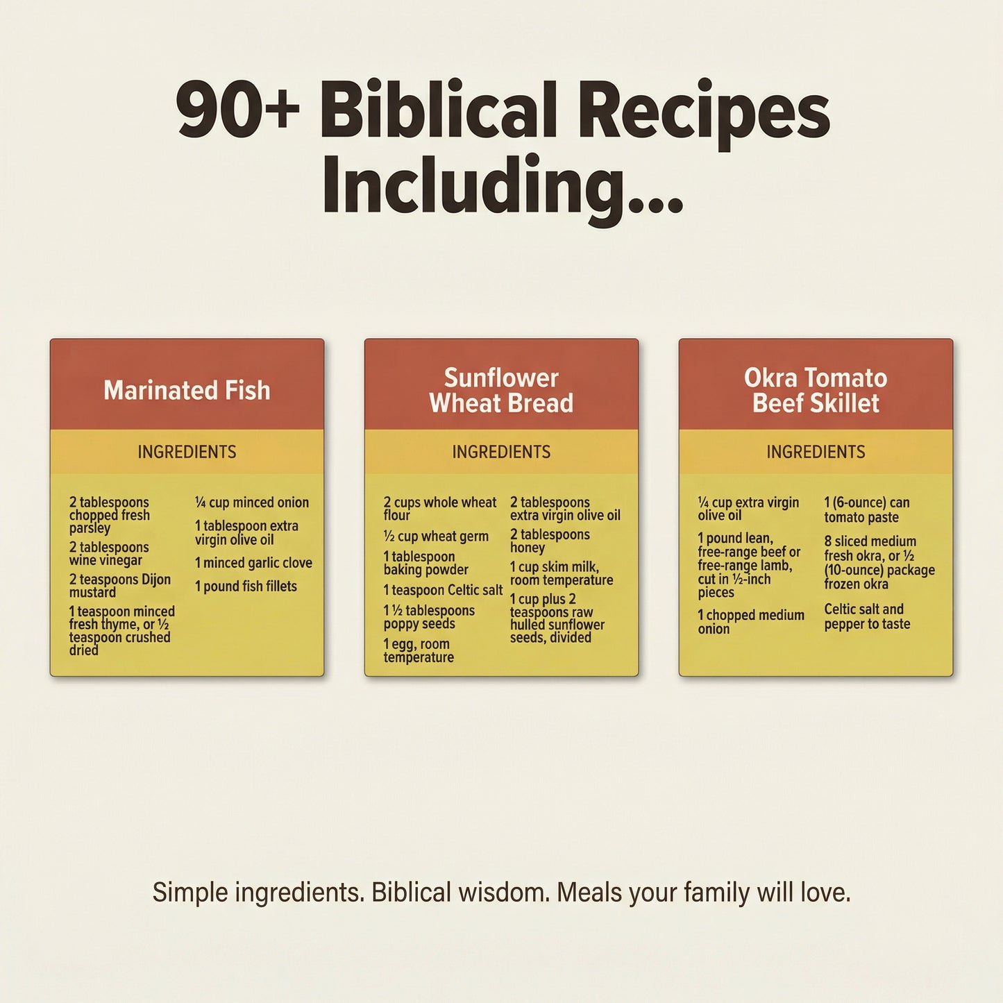 What Would Jesus Eat Cookbook: Eat Well. Feel Great. Live Longer...