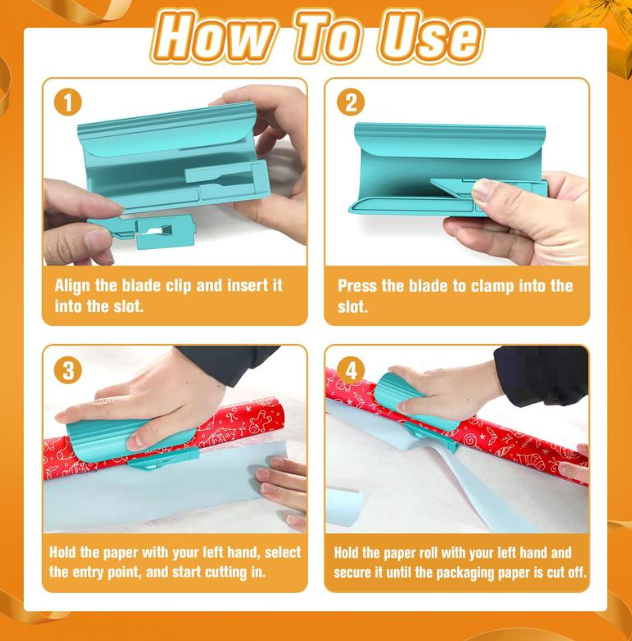 GiftGlider™ Precision Wrapping Paper Cutter