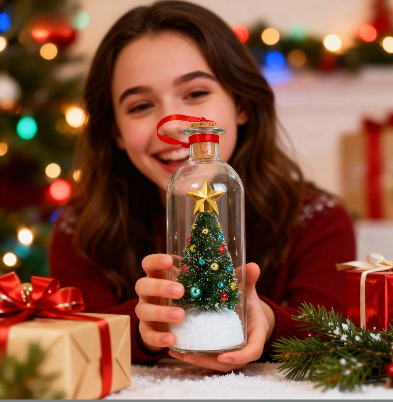 Recordable Message In a Bottle Ornament