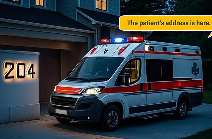 Solar-Powered House Numbers 9-Inch