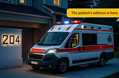 Solar-Powered House Numbers 9-Inch